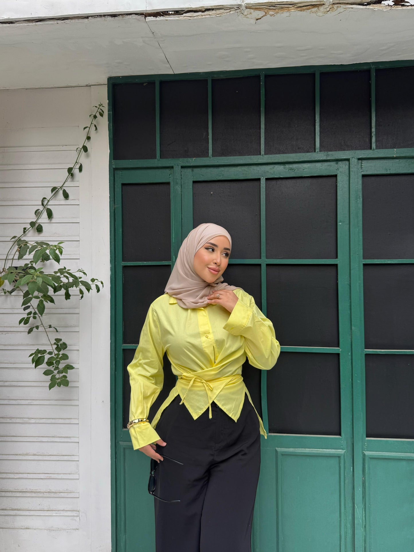 Blouse with Waist yellow