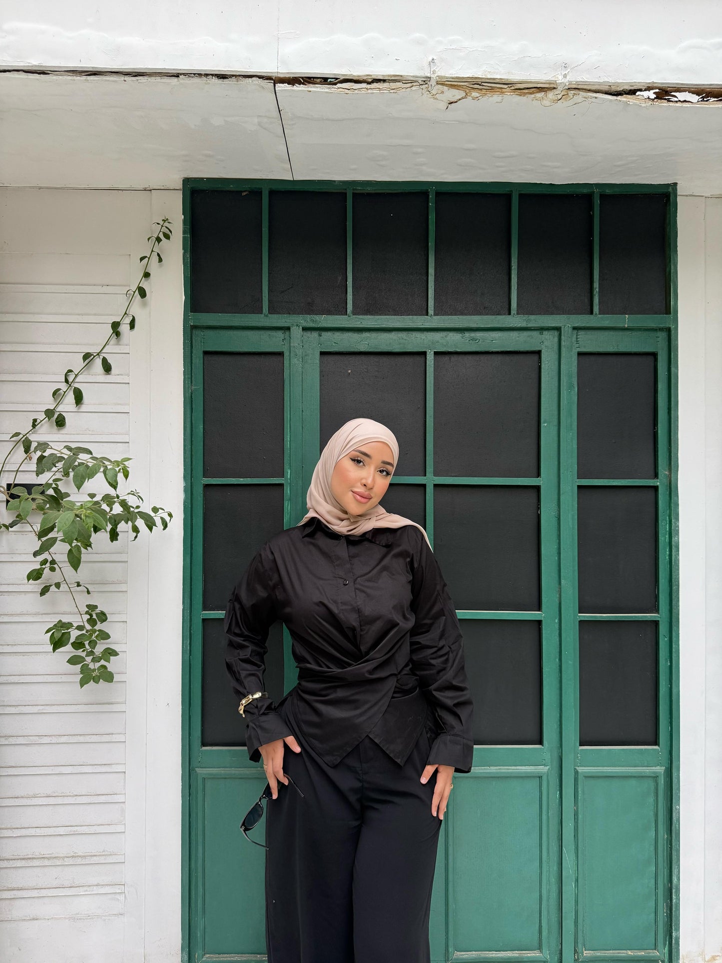 Blouse with Waist  Black