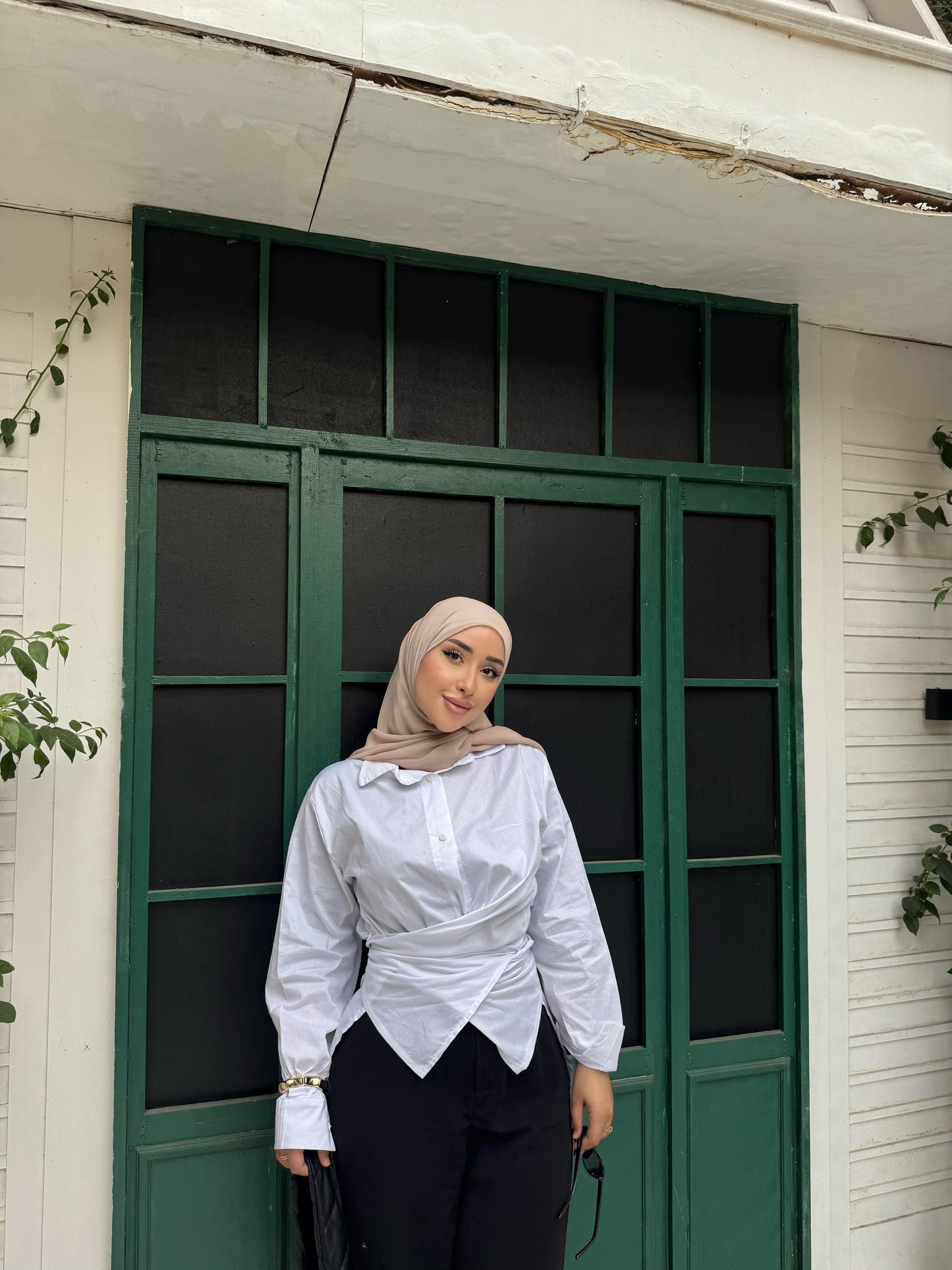 Blouse with Waist White